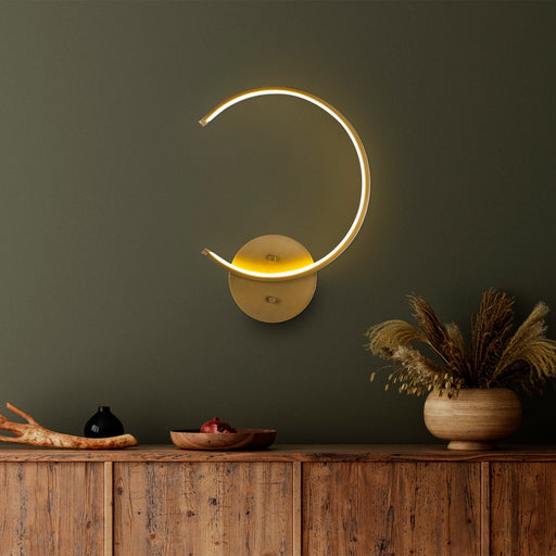 Aplică Asi Home Moon - 13329, Auriu, Ø10 cm