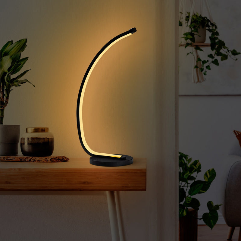 Veioză Asi Home Bevel - 13321, Negru, Ø13 cm