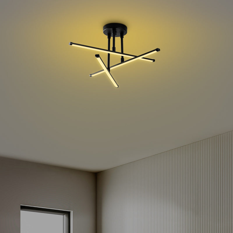 Lustră Asi Home Ledflower-13649, Negru, Ø13 cm