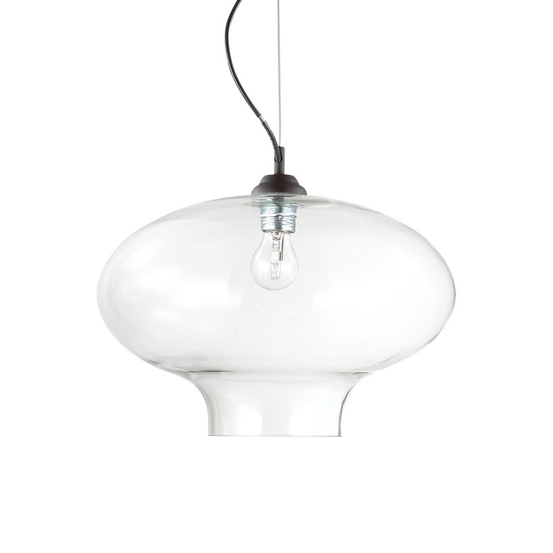 Lustra BISTRO' Ideal Lux, E27 max 1 x 60W, Round, Transparent