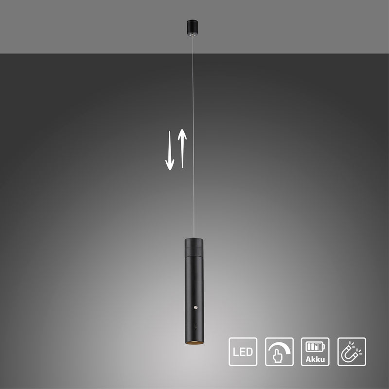 Lustra Paul Neuhaus ATTACH LED Negru