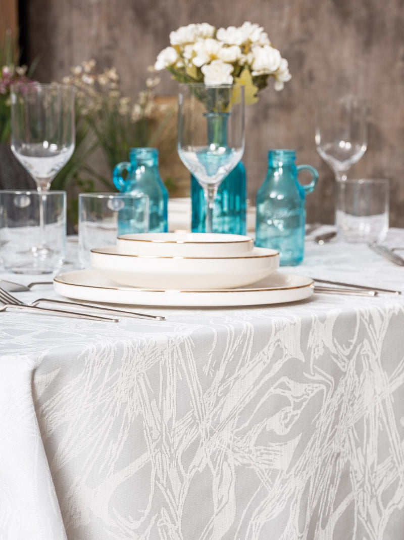 Față de Masă Asi Home Lavinia 220 - White Poliester 155X220 cm