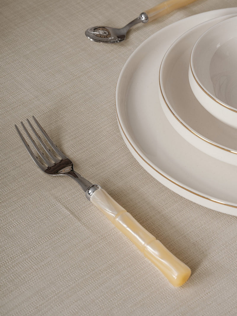 Față de Masă Asi Home Plain 160 - Beige Poliester 155X160 cm