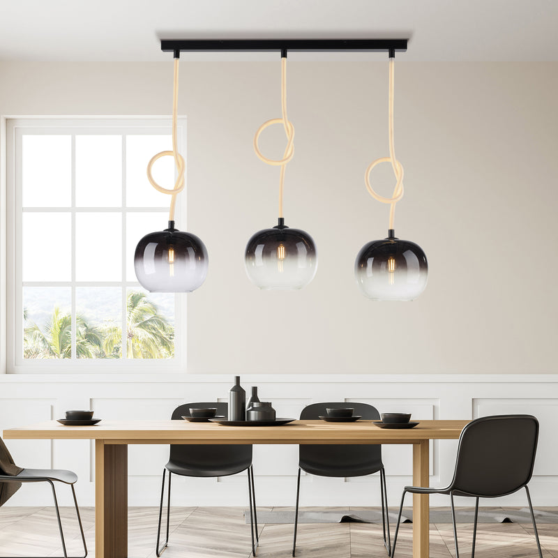 Lustra Paul Neuhaus LUMA 3xE27/LED Negru