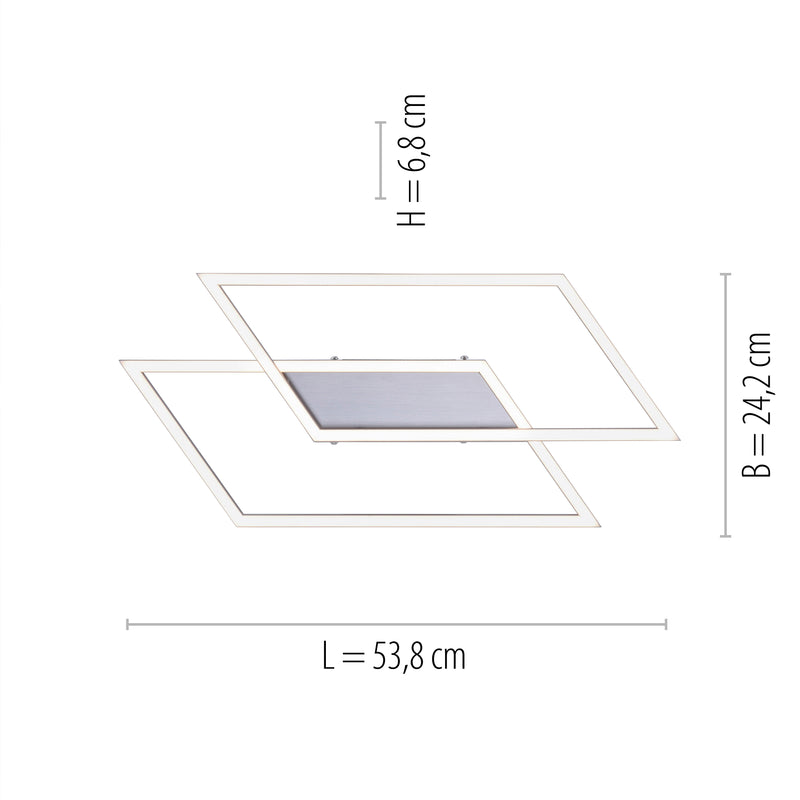 Plafoniera Paul Neuhaus INIGO 2xLED Otel
