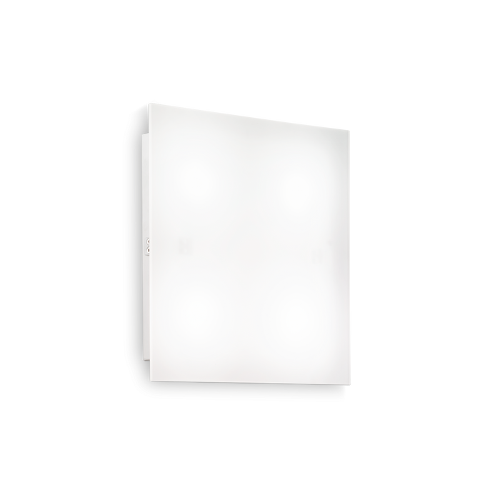 Plafoniera/Aplica FLAT Ideal Lux, GX53 max 4 x 15W, Alb, D30 CM, 134895