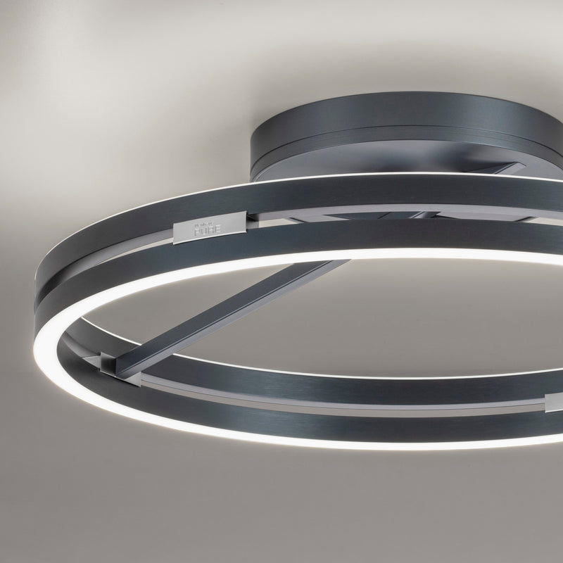 Plafoniera Paul Neuhaus PURE LOOP 2xLED Gri