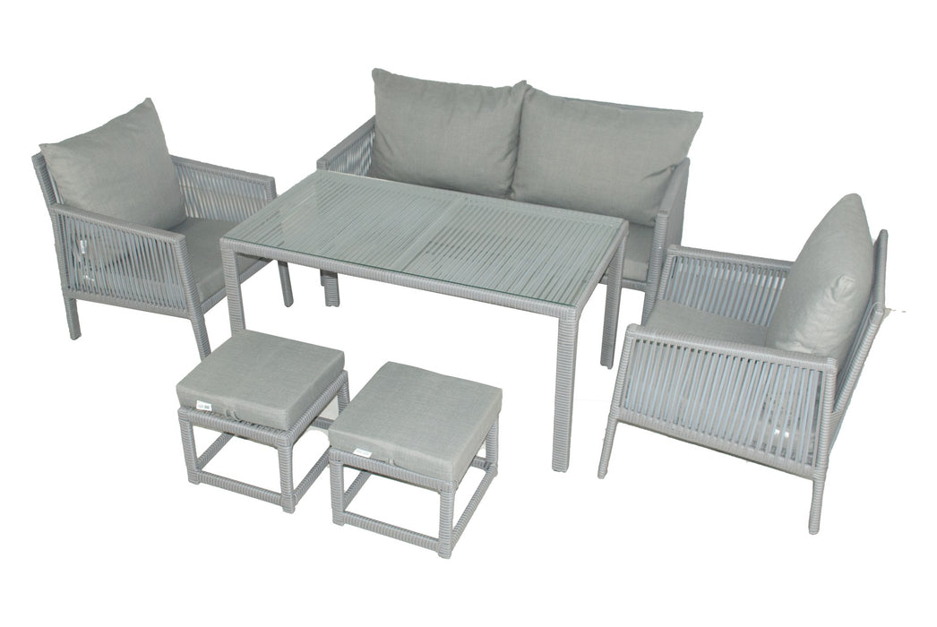 Set Lounge de Gradina Asi Home Canapea Otto - Gri deschis