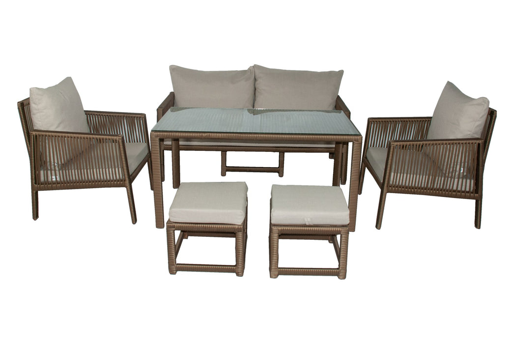 Set Lounge de Gradina Asi Home Canapea Otto - Maro Inchis