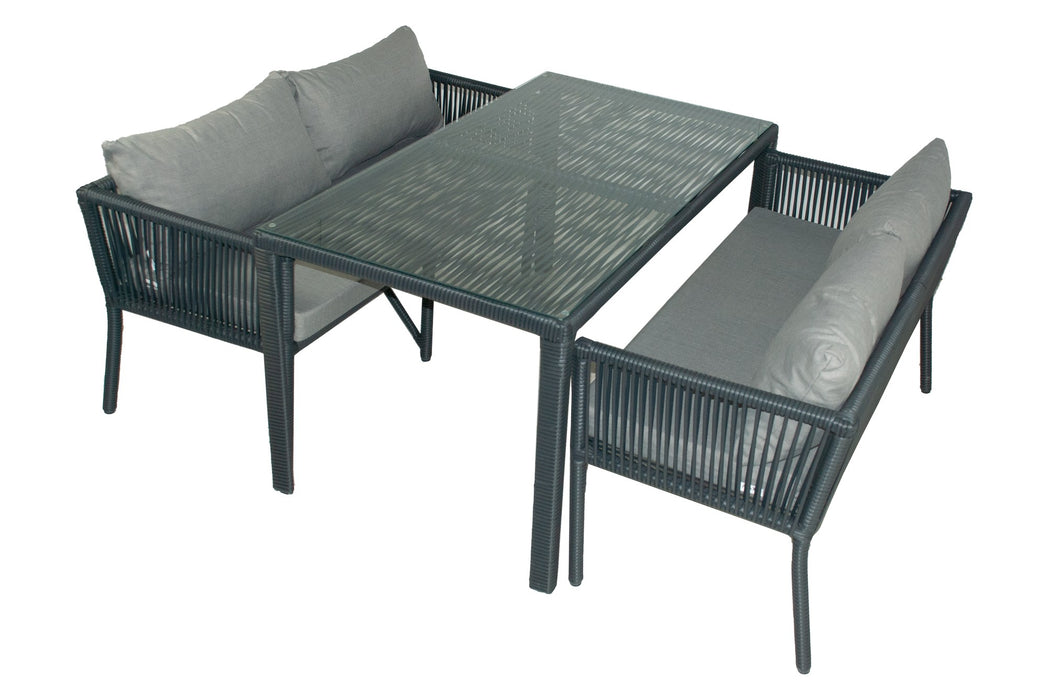 Set Lounge de Gradina Asi Home Vera 4 - Gri