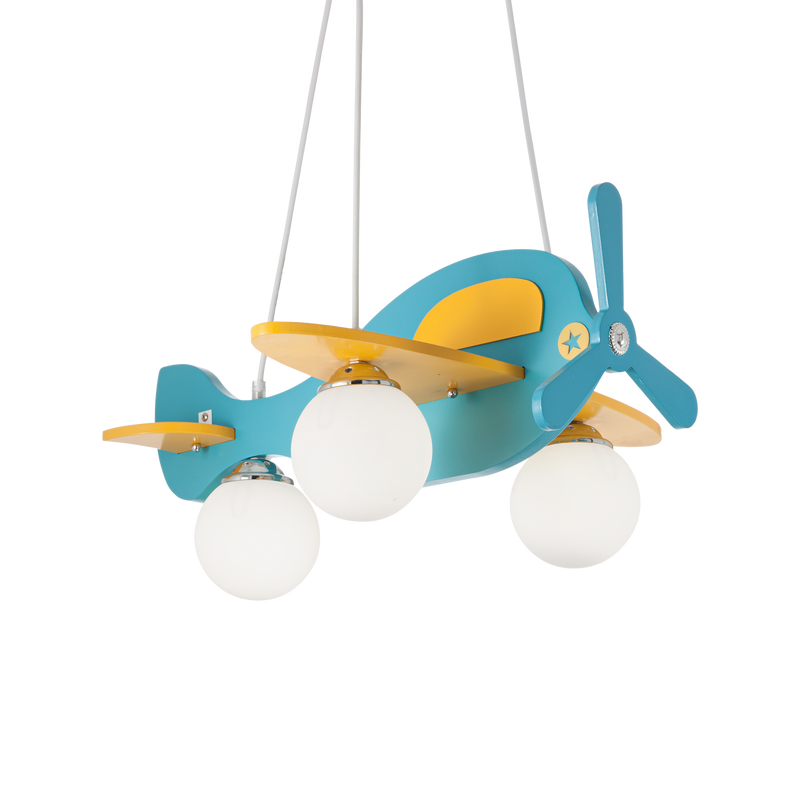 Lustra AVION Ideal Lux, E14 max 3 x 28W, Albastru