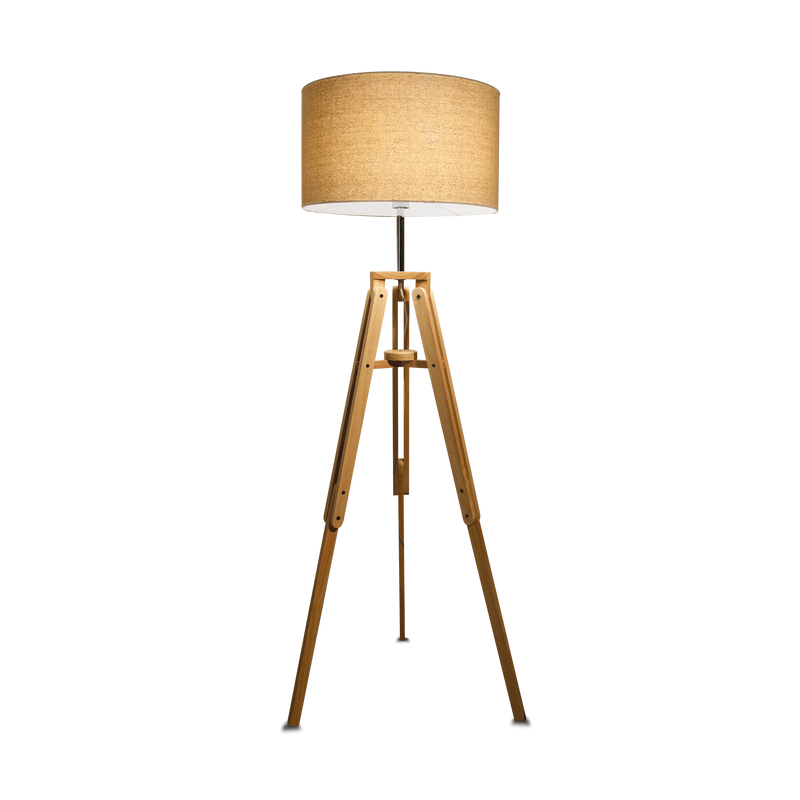 Lampadar KLIMT Ideal Lux, E27 max 1 x 60W, Lemn