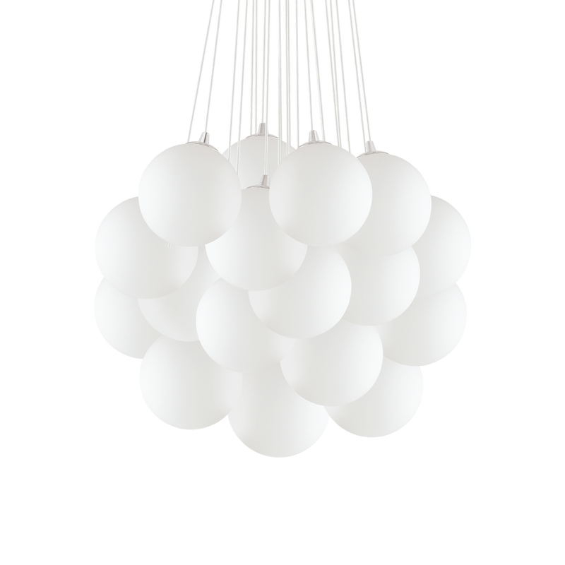 Lustra MAPA PLUS Ideal Lux, E14 max 22 x 40W, Alb