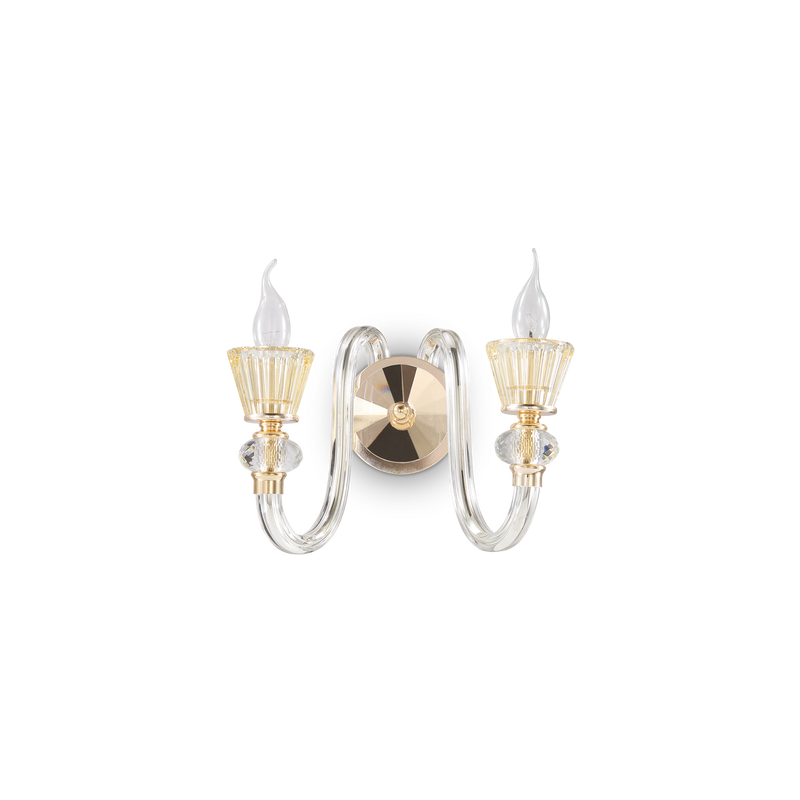 Aplică Ideal Lux Strauss, Auriu, 2xE14