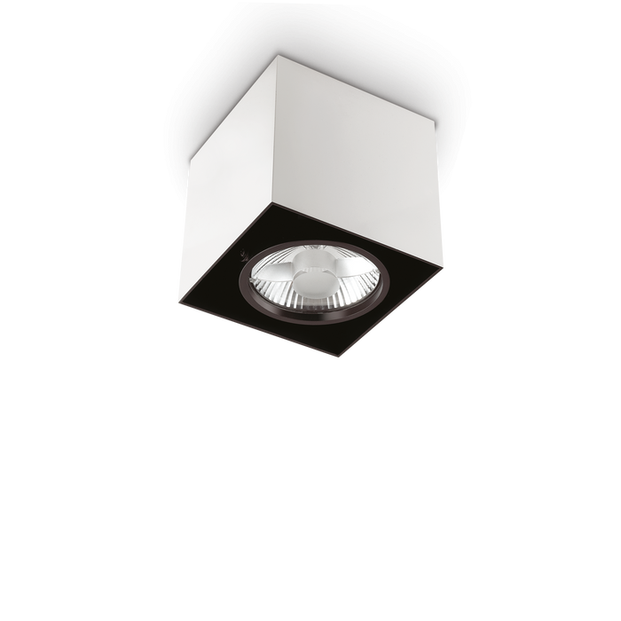 Plafoniera/Aplica MOOD Ideal Lux, GU10 max 1 x 50W, Square, Alb