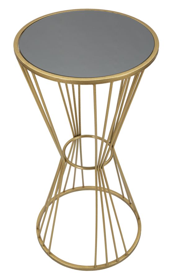 Măsuță Mauro Ferretti Super, Auriu, Ø40 cm