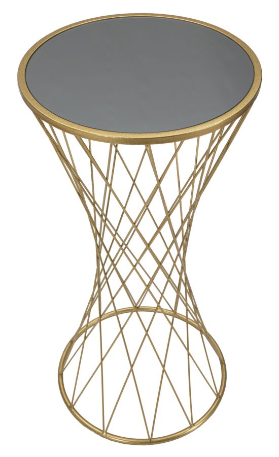 Măsuță Mauro Ferretti Turn Nou, Auriu, Ø40 cm