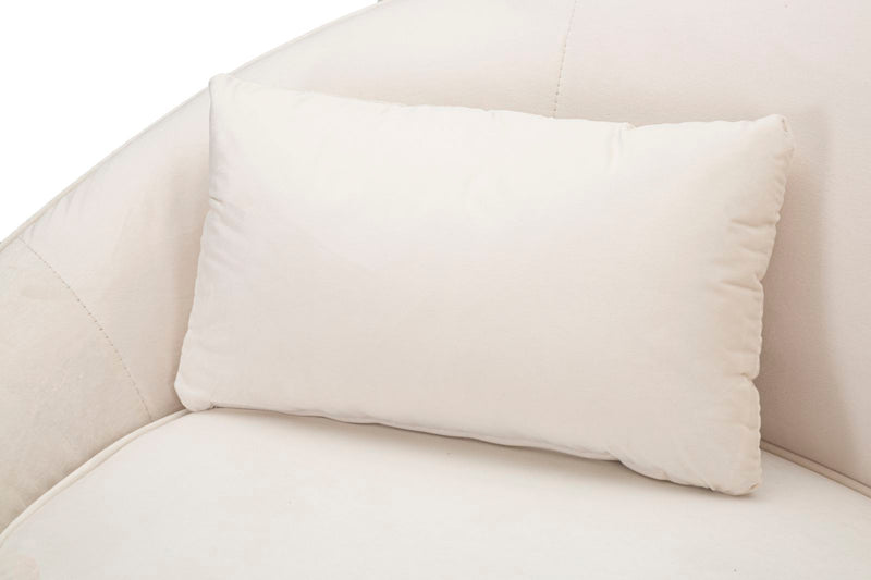 Canapea Mauro Ferretti 2 Oslo cu, Crem/Auriu, 148x68 cm