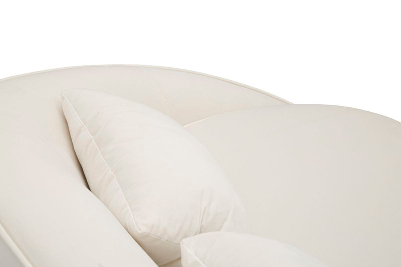 Canapea Mauro Ferretti 3 Oslo cu, Crem/Auriu, 185x68 cm