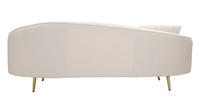 Canapea Mauro Ferretti 3 Oslo cu, Crem/Auriu, 185x68 cm