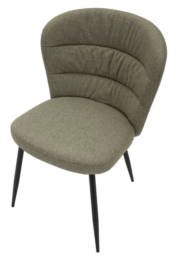 Scaun Mauro Ferretti Losanna, Verde/Negru, 58x85 cm