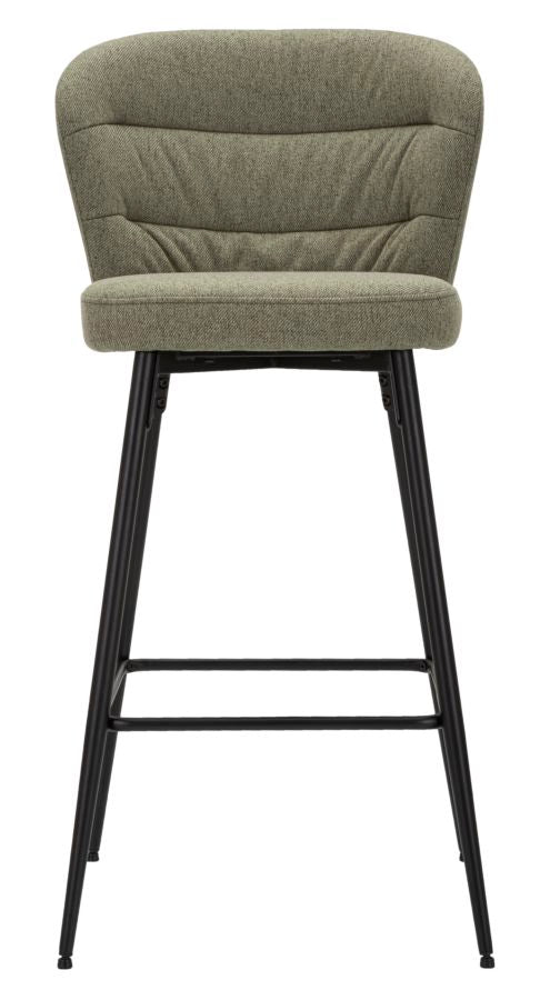 Set 2 Scaune de Bar Mauro Ferretti Losanna 52X59X108 cm, Verde/Negru