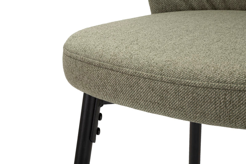 Set 2 Scaune de Bar Mauro Ferretti Losanna 52X59X108 cm, Verde/Negru