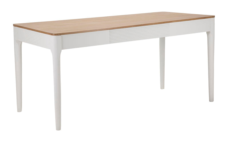Masă Dining Mauro Ferretti Matera, Alb/Maro, 180x80 cm