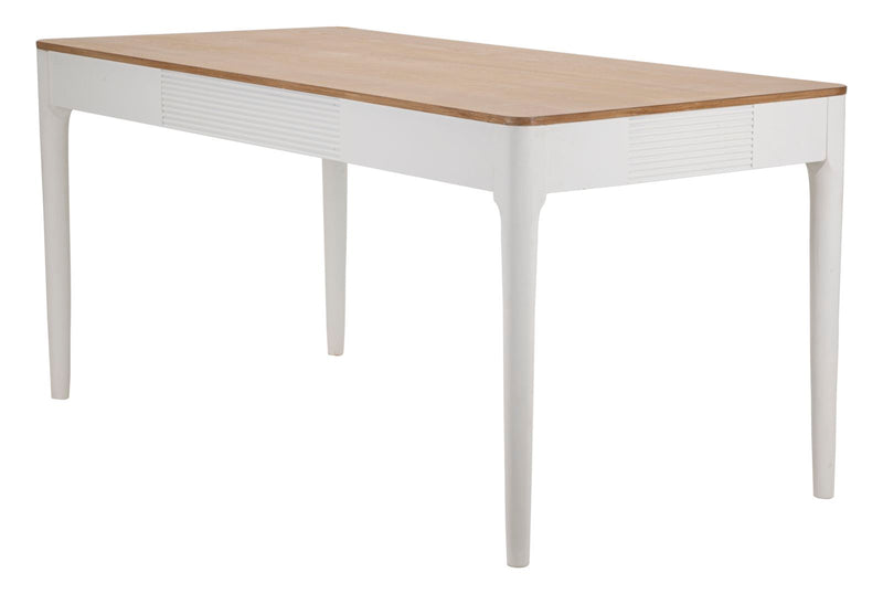 Masă Dining Mauro Ferretti Matera, Alb/Maro, 180x80 cm
