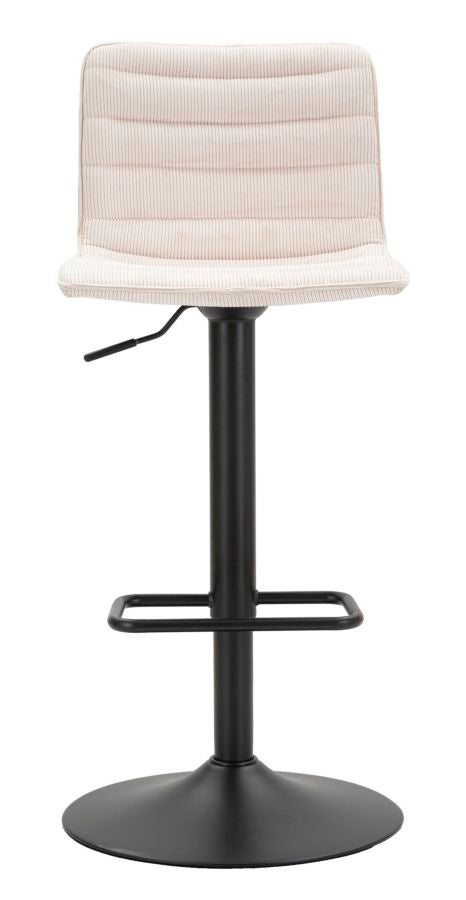 Scaun Bar Mauro Ferretti cu Lift, Negru/Alb, 43x86 cm