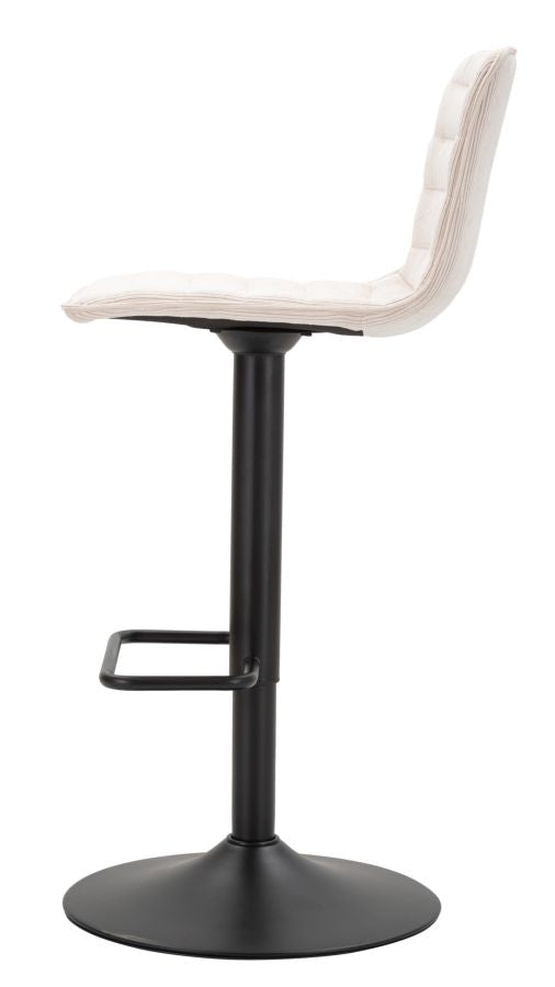 Scaun Bar Mauro Ferretti cu Lift, Negru/Alb, 43x86 cm