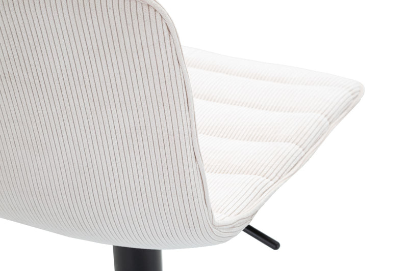 Scaun Bar Mauro Ferretti cu Lift, Negru/Alb, 43x86 cm
