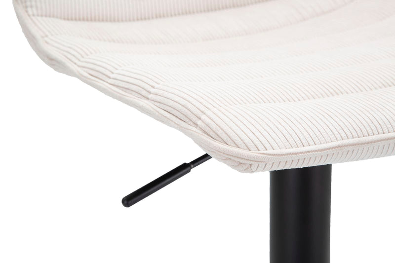 Scaun Bar Mauro Ferretti cu Lift, Negru/Alb, 43x86 cm