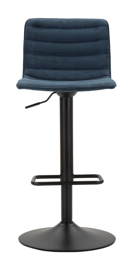 Scaun Bar Mauro Ferretti cu Lift Navy, Negru/Albastru, 43x86 cm