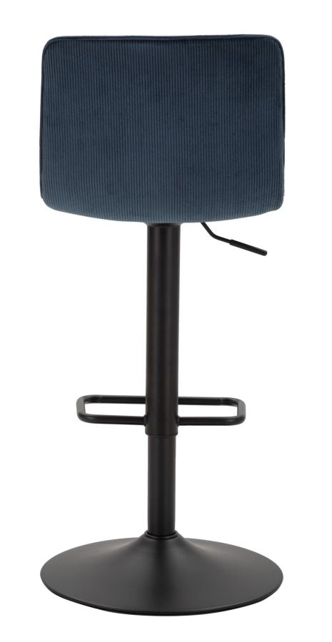 Scaun Bar Mauro Ferretti cu Lift Navy, Negru/Albastru, 43x86 cm