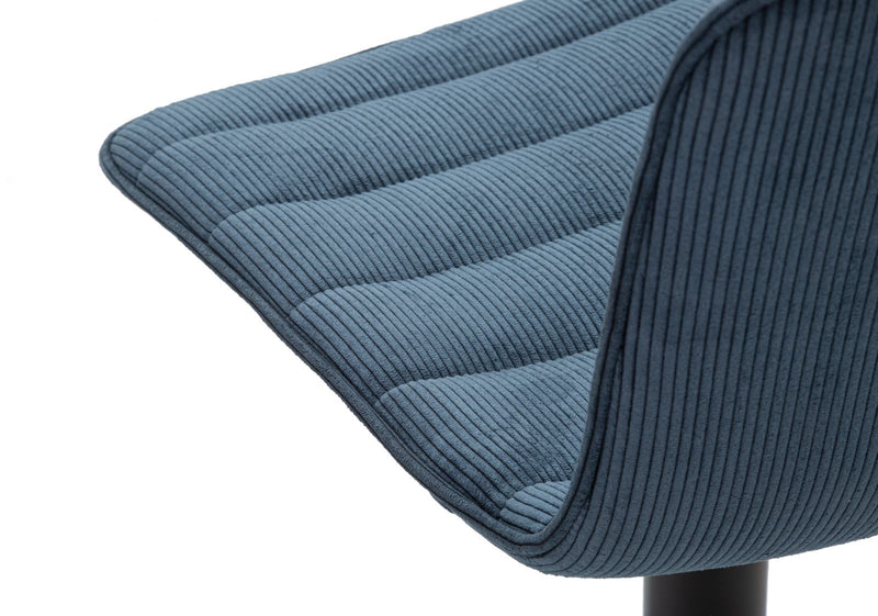 Scaun Bar Mauro Ferretti cu Lift Navy, Negru/Albastru, 43x86 cm