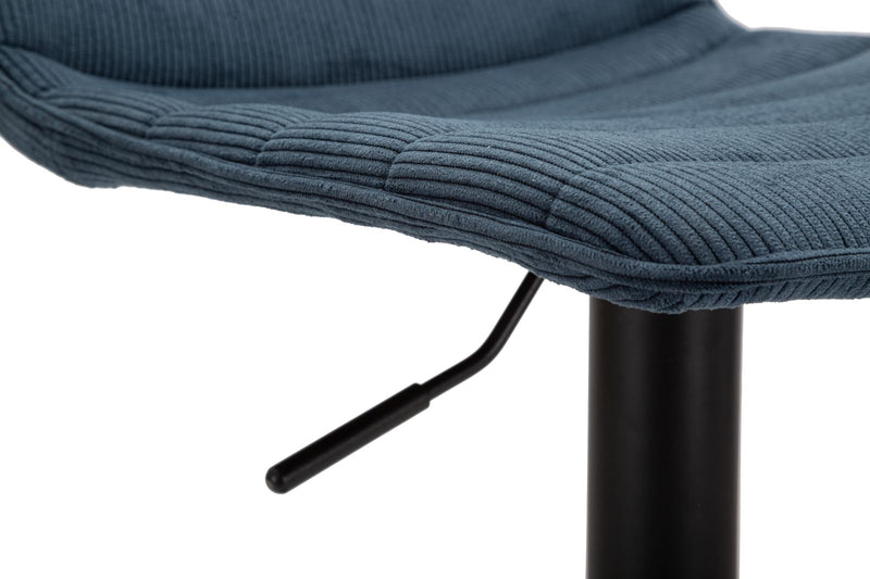 Scaun Bar Mauro Ferretti cu Lift Navy, Negru/Albastru, 43x86 cm