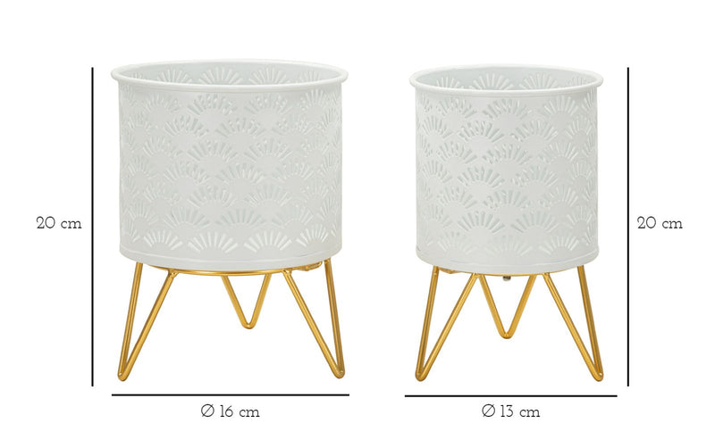 Suport Vaze Mauro Ferretti Carly, Auriu, Ø16 cm