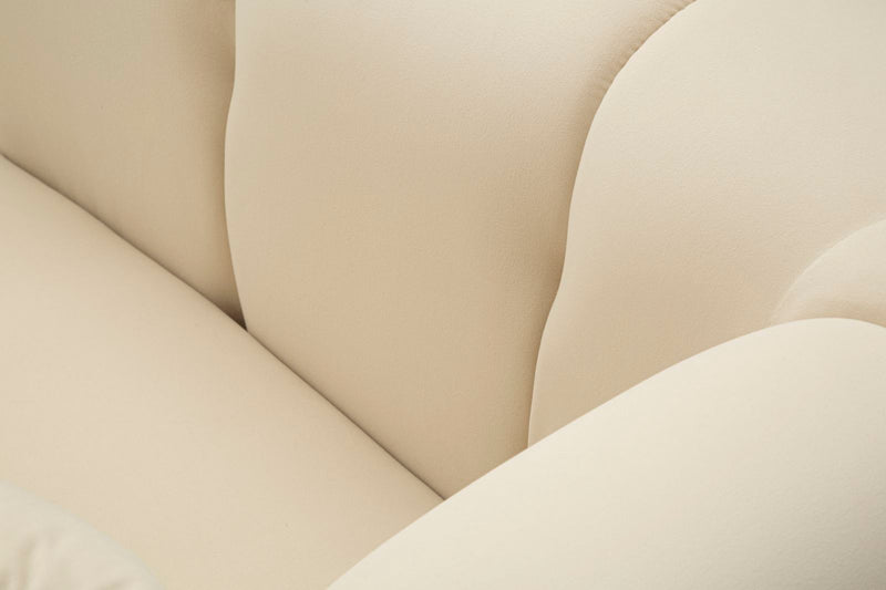 Fotoliu Mauro Ferretti Alma, crem, 81×97×71 cm, cu pernă