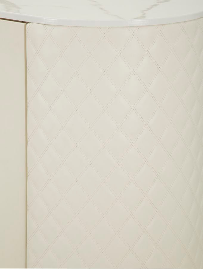 Dulap Mauro Ferretti Sharon, Alb/Auriu, 120x85 cm