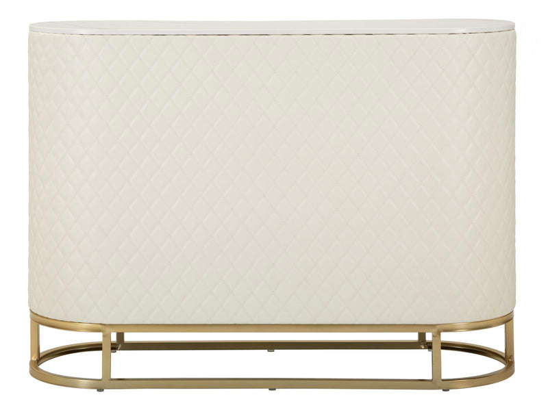 Dulap Mauro Ferretti Sharon, Alb/Auriu, 120x85 cm