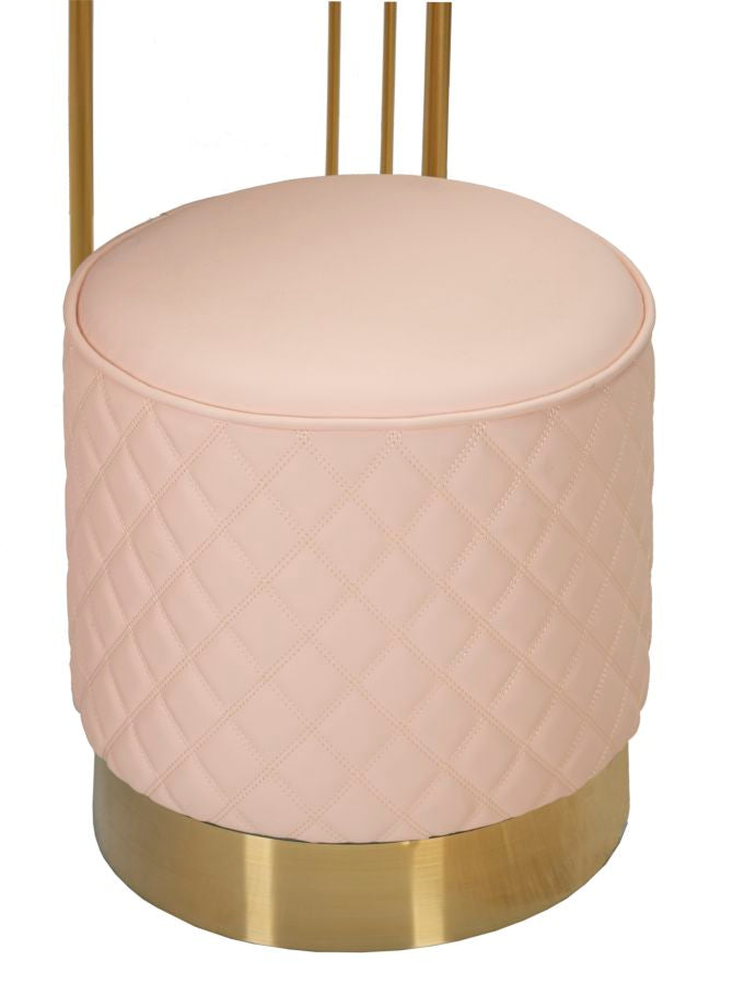 Noptieră Mauro Ferretti Sharon, Roz/Auriu, Ø36 cm