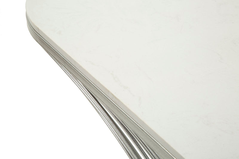 Consolă Mauro Ferretti Stripe, Argintiu, 120x79 cm