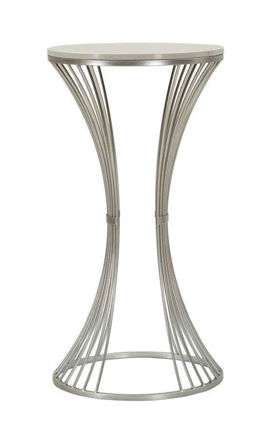 Măsuță Mauro Ferretti Funnel, Argintiu, Ø50 cm