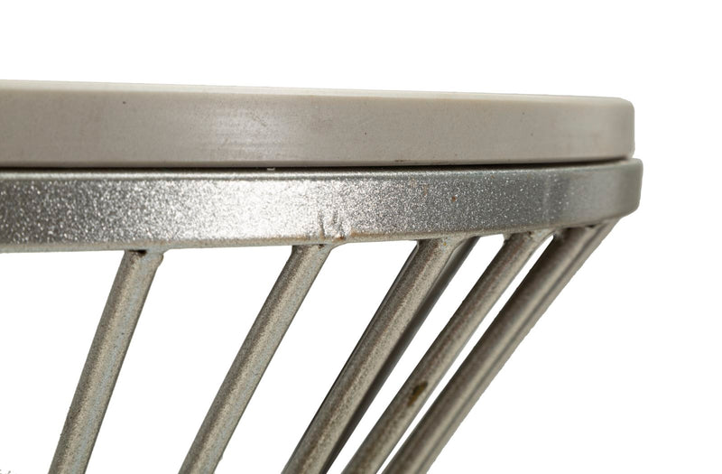 Măsuță Mauro Ferretti Funnel, Argintiu, Ø50 cm