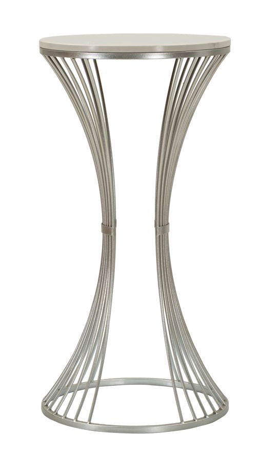 Măsuță Mauro Ferretti Funnel, Argintiu, Ø40 cm