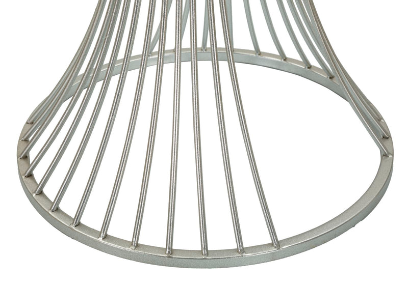 Măsuță Mauro Ferretti Funnel, Argintiu, Ø40 cm