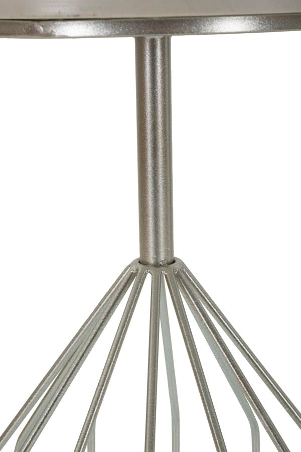 Măsuță Mauro Ferretti Cup, Argintiu, Ø38 cm