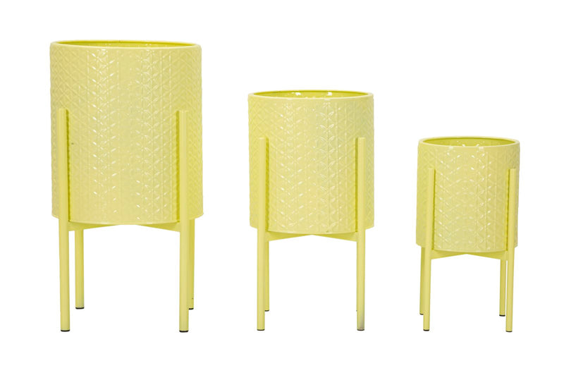 Suport Vaze Mauro Ferretti Iris, Yellow, Ø36 cm