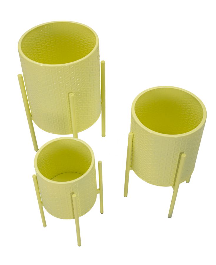 Suport Vaze Mauro Ferretti Iris, Yellow, Ø36 cm